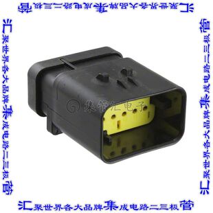 776438-3 矩形连接器外壳12POS插座2排4.5mm公形引脚黑色自由悬挂