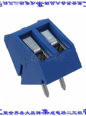 OSTTG020160B 线对板连接器2POS接线端子5mm通孔成角度