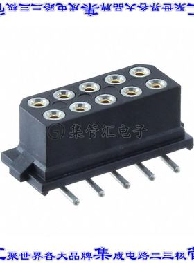 M80-6811042 针座连接器10POS插座2排2mm母形插口表贴SMD镀金