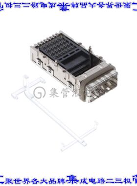 2274784-3 插拔式连接器84POS带机架的插座CXP通孔直角压配
