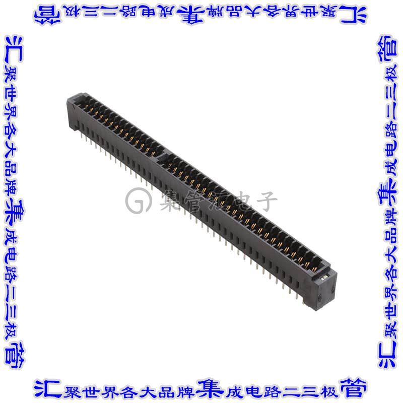 MEC2-40-01-L-TH1-WT 卡边缘连接器80POS母头2排2mm黑色镀金