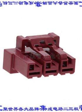 DF60FR-3S-10.16C 矩形连接器外壳3POS插座10.16mm母形插口黑色自