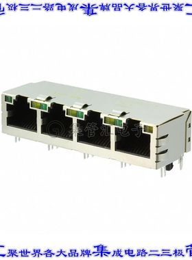 5-6610165-1 接插件连接器CONN JACK 4PORT 100 BASE-T