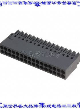 1027618 端子块连接器32POS母插口插头体座2排2.54mm黑色自由悬挂