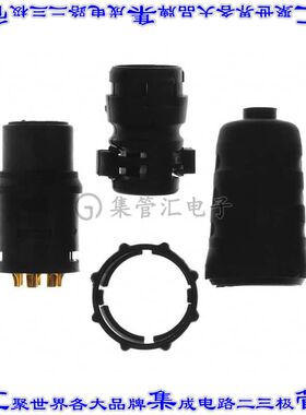 EN3C8FX 圆形连接器8POS插头母插口焊杯镀金自由悬挂