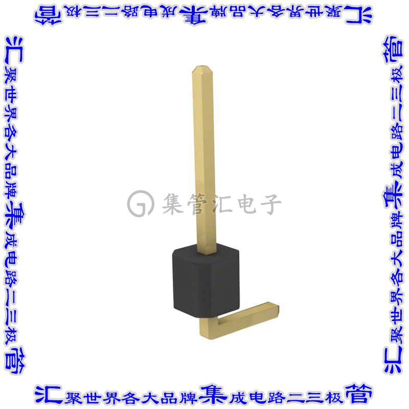 PRPC001SGAN-M71RC 针座连接器1POS分离式公形插针通孔直角镀金