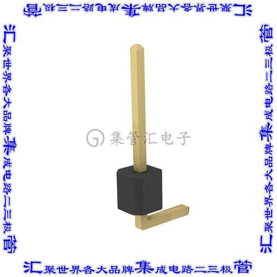 PRPC001SGAN-M71RC 针座连接器1POS分离式公形插针通孔直角镀金