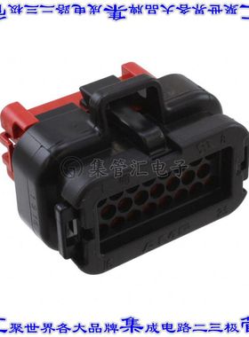 770680-1 矩形连接器外壳23POS插头3排母形插口黑色自由悬挂
