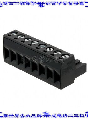 395200008 0395200008端子块连接器8POS插头母插口5mm黑色自由悬