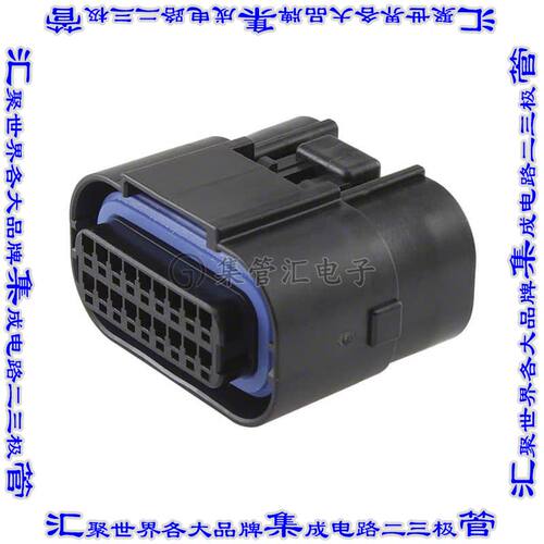 MX23A18SF1 矩形连接器外壳18POS插座2排2.5mm母形插口黑色自由悬
