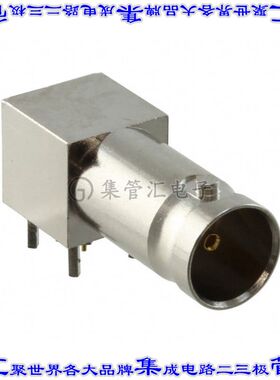 112778 同轴连接器BNC插孔母形插口焊接75欧姆通孔直角
