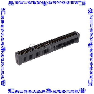PCIE-G4-08-01-F-DV-WT-K-TR 卡边缘连接器98POS母头2排1mm黑色镀