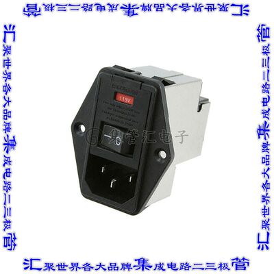1-6609103-1 电源接入连接器3POS插座公插片模块IEC320-C14面板安