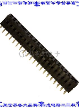 68683-320LF 针座连接器40POS插座2排2.54mm母形插口通孔直针镀金