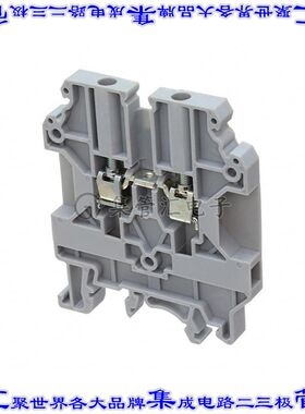 CHV4U 端子块连接器2POS馈通式6.0mm灰色10-22AWG