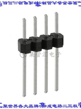 PEC04SAEN 针座连接器4POS分离式2.54mm公形插针通孔直针锡