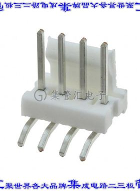 644875-4 针座连接器4POS接头2.54mm公形插针通孔直角锡