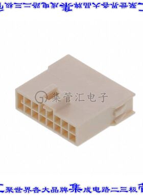 2014442116 矩形连接器外壳16POS插头2排2.5mm公形引脚天然色自由