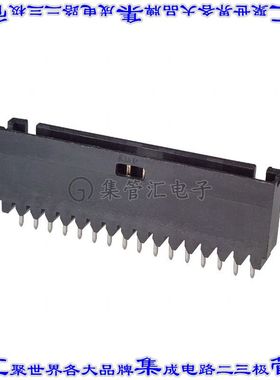 6-103414-4 针座连接器16POS接头2.54mm公形插针通孔直针镀金