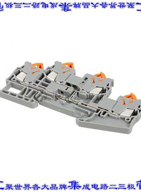 3205116 端子块连接器4POS馈通式2排5.2mm灰色16-24AWG