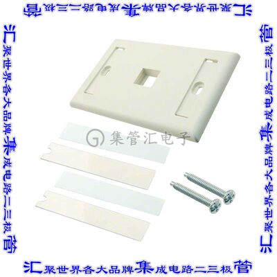 NK1FIWY 接插件连接器FACEPLATE SNGL GANG 1PORT WHITE