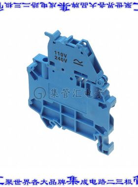 CYF4L110-240V/BU 端子块连接器2POS断连6.0mm蓝色10-24AWG