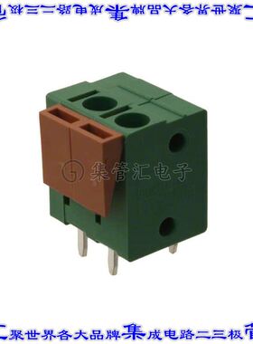 1776260-2 线对板连接器2POS接线端子5.08mm通孔垂直带板