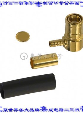 142194-75 同轴连接器SMB插头母形插口焊接75欧姆自由悬挂直角