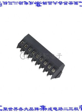 1546074-9 线对板连接器9POS接线端子5.08mm通孔35角度带板