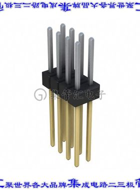 PBC04DFEN 针座连接器8POS分离式2排2.54mm公形插针通孔直针镀金