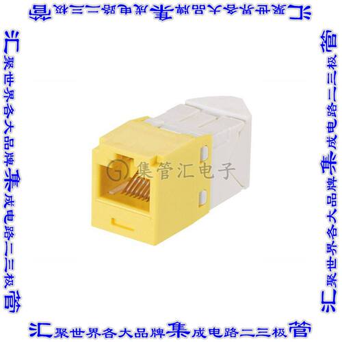 CJUD6X88TGYL 接插件连接器CAT6A UP/DOWN 45 DEGREE TG WIREC