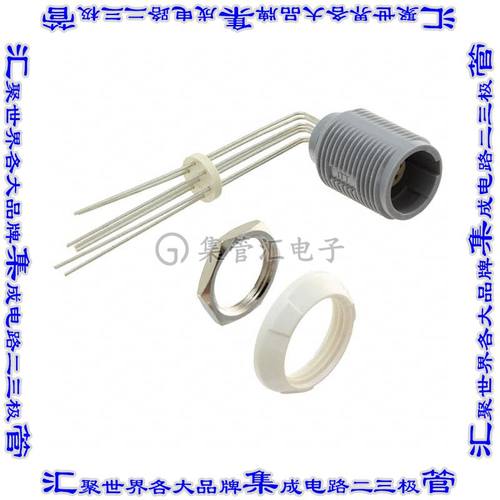 PLB3G120007 圆形连接器7POS插座母插口焊接镀金面板安装通孔直角