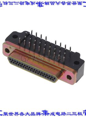 MDM-37PCBR-L61-F222 连接器37POS插头公引脚2排D-TYPE型面板安装