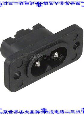 6160.0021 电源接入连接器2POS插座公形引脚IEC320-C8面板安装法