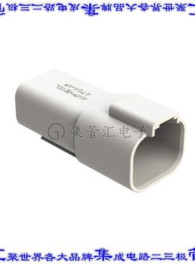 AT04-4P-WHT 矩形连接器外壳4POS插座2排公形引脚白色自由悬挂