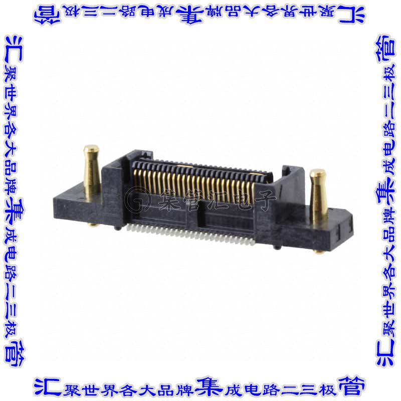 QFS-026-04.25-L-D-A-RT1 板对板连接器54(52+2射频插孔)插座中央