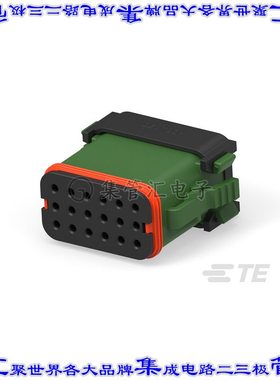 DT16-18SC-EK02 矩形连接器外壳18POS插头3排母形插口绿色自由悬