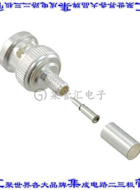 1-1337429-0 同轴连接器BNC插头公引脚焊接75欧姆自由悬挂