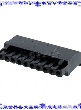 ELFF10230 端子块连接器10POS插头母插口5.08mm黑色自由悬挂