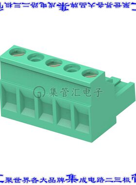 282808-3 端子块连接器3POS插头母插口1mm绿色自由悬挂