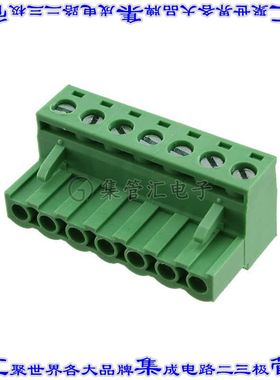 OSTTJ075153 端子块连接器7POS插头母插口5.08mm绿色自由悬挂