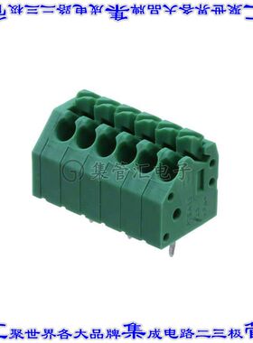 1985234 线对板连接器6POS接线端子3.5mm通孔45角度带板