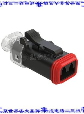 AT06-2S-LED1224VR 矩形连接器外壳2POS插头母形插口黑色自由悬挂