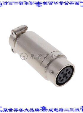 RM12BJB-6S(81) 圆形连接器6POS插孔母插口焊杯银自由悬挂