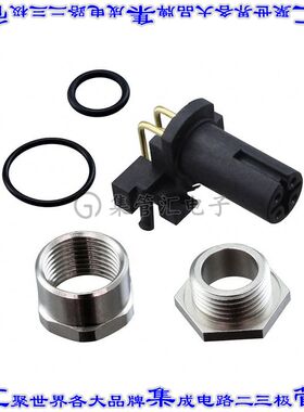 1440067 圆形连接器5POS插座母插口焊接镀金面板安装通孔直角