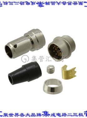 SD-PNN10-MMLAL-S00-000 圆形连接器10POS插座公形引脚焊杯镀金自