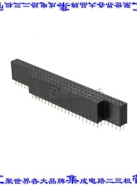1375963-2 背板连接器104POS非叠通式4排2.54mm通孔黑色