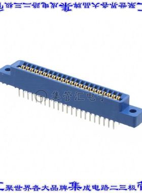 EBC22DRXH 卡边缘连接器44POS母头2排2.54mm蓝色镀金