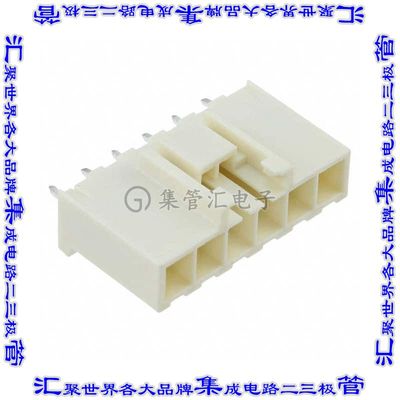 178489-1 针座连接器6POS接头3.96mm公形插针通孔直针锡