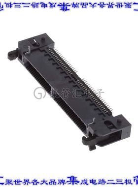 HSEC8-140-01-S-RA-BL 卡边缘连接器80POS母头2排0.8mm黑色镀金